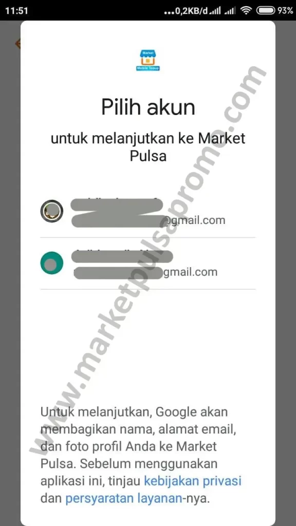 5. Masukkan email sobat.