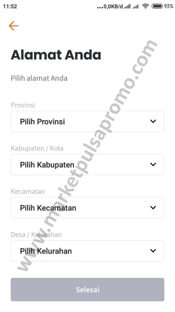 7. Isikan alamat lengkap sobat.