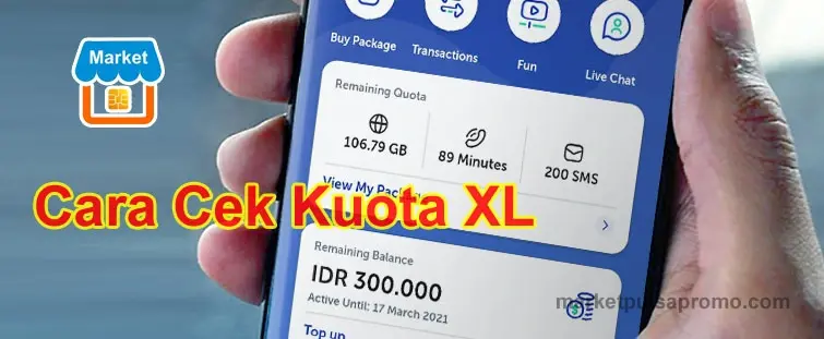 Cara Cek Kuota XL