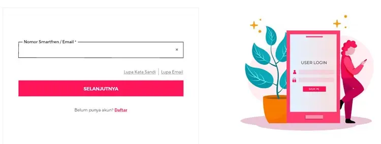 cara cek pulsa smartfren lewat web
